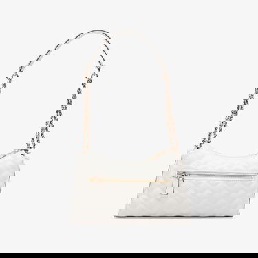  Guess Spark Micro Mini Giully Zip Kadın Beyaz El Çantası