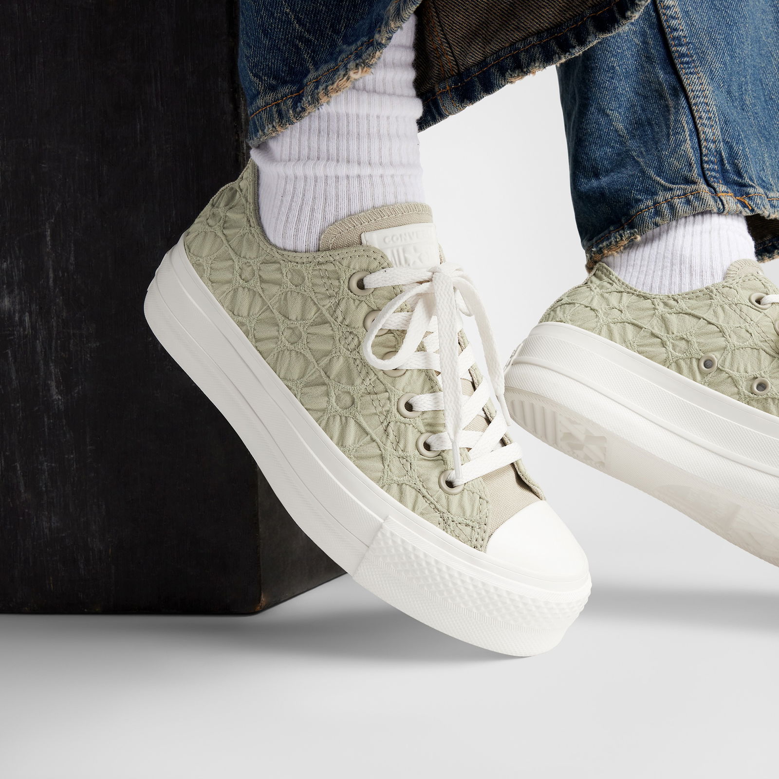 Converse Chuck Taylor All Star Lift Kadın Haki Sneaker