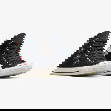  Converse Chuck Taylor All Star Rose Cross Stitch Kadın Siyah Sneaker