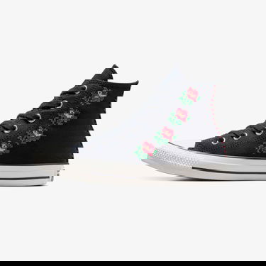  Converse Chuck Taylor All Star Rose Cross Stitch Kadın Siyah Sneaker