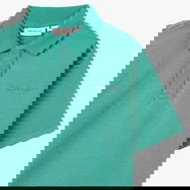  Calvin Klein Ottoman Boxy Çocuk Yeşil Polo