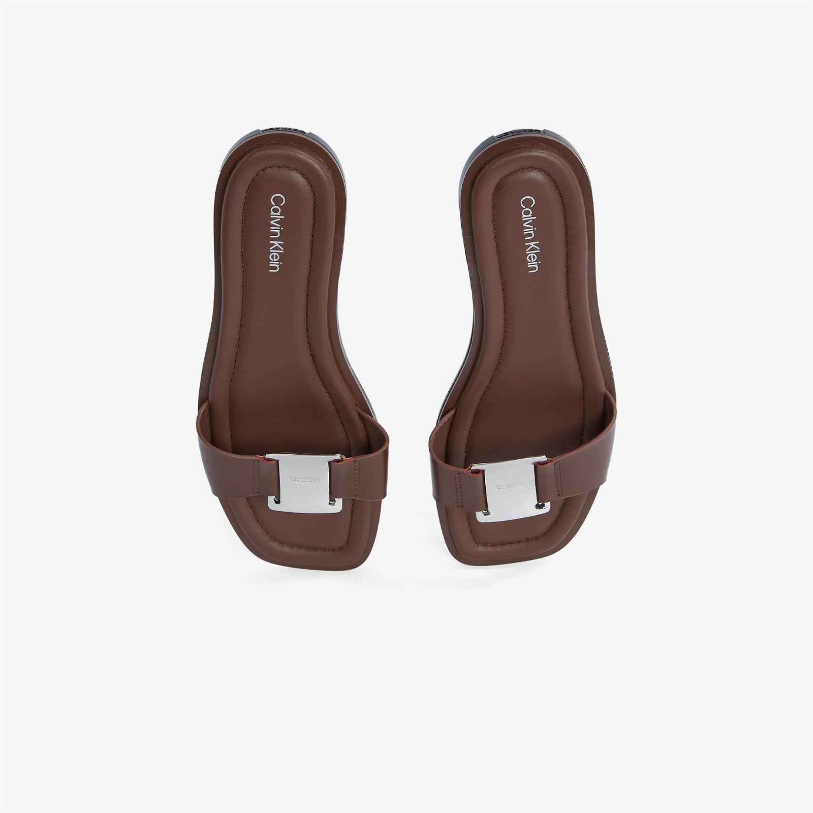 Calvin Klein Flat Slide Big Kadın Kahverengi Terlik