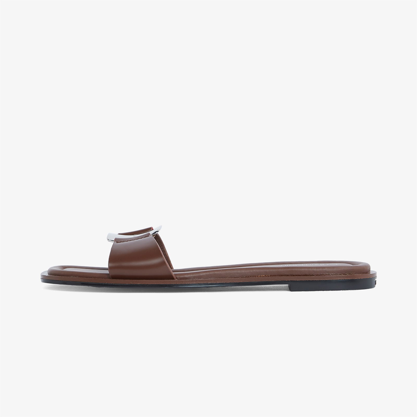 Calvin Klein Flat Slide Big Kadın Kahverengi Terlik