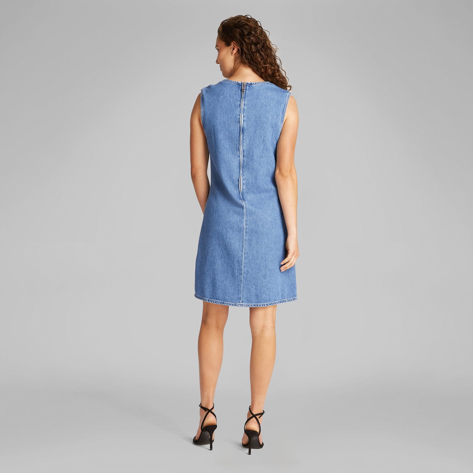 Calvin Klein Sleeveless Kadın Lacivert Elbise