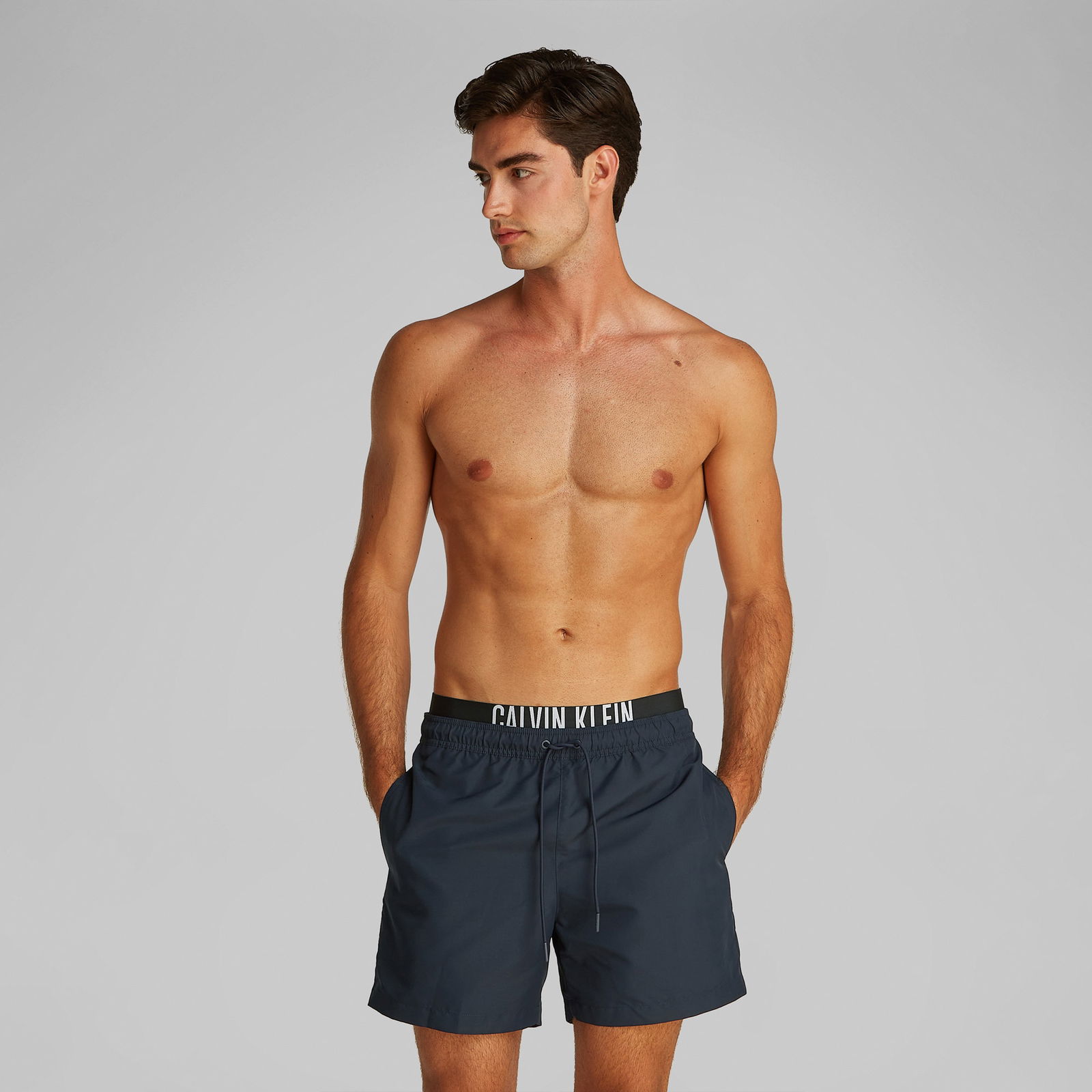 Calvin Klein Medium Double Wb Erkek Mavi Mayo