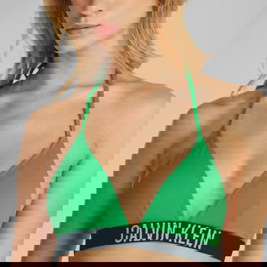  Calvin Klein Triangle-Rp Kadın Yeşil Bikini