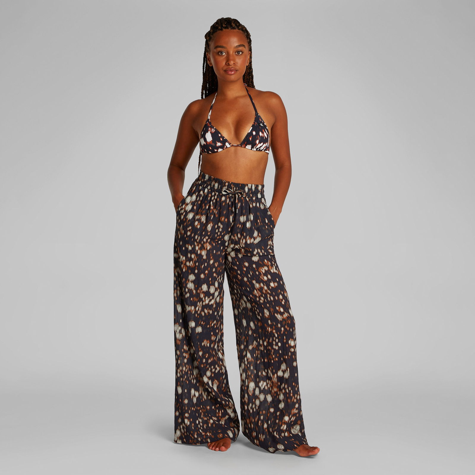 Calvin Klein Triangle-Rp Kadın Siyah Bikini Üstü
