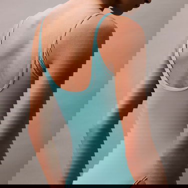  Calvin Klein Scoop One Piece Kadın Yeşil Mayo