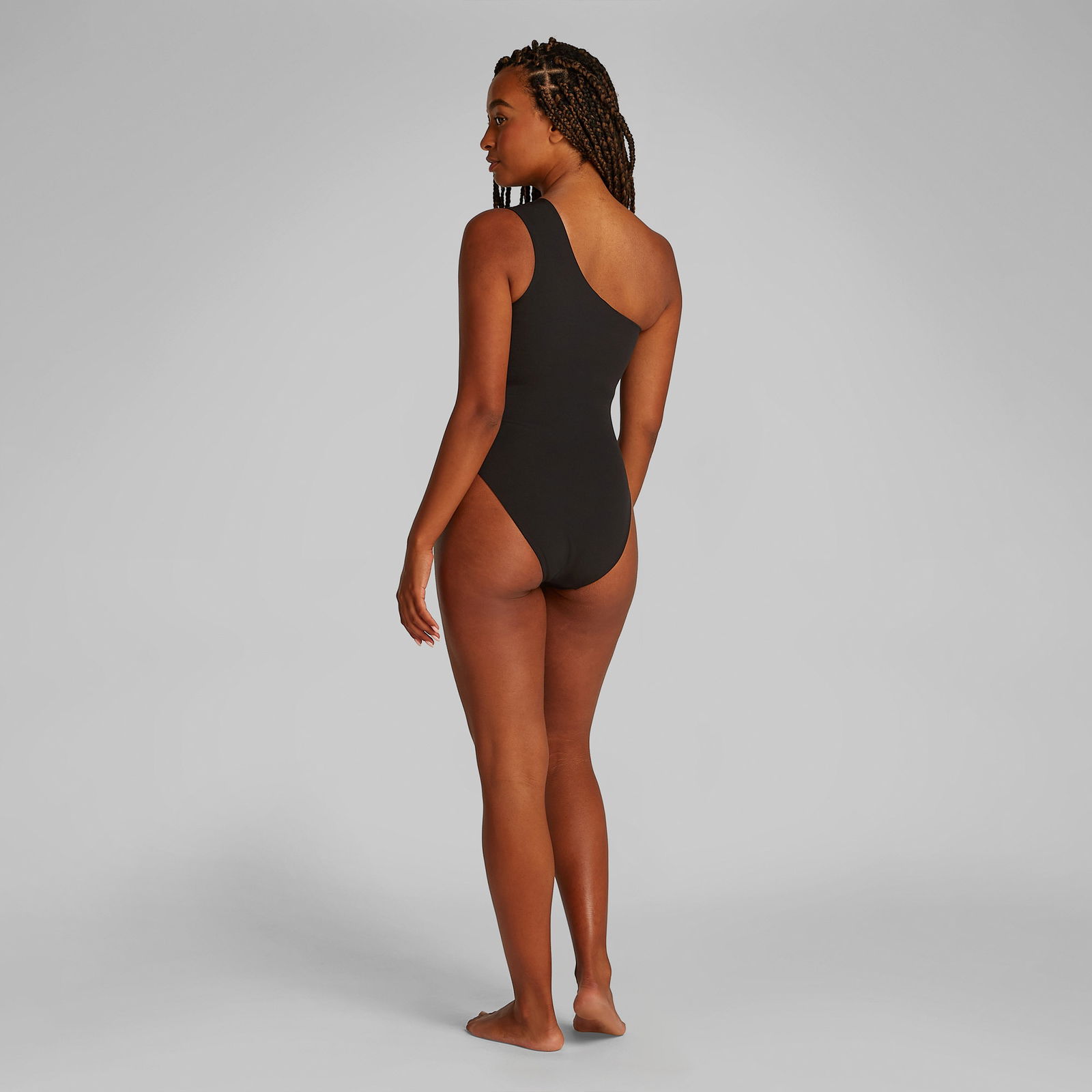 Calvin Klein One Shoulder One Piece Option 2 Kadın Siyah Mayo