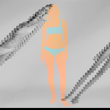  Calvin Klein Removable Straps Bandeau - Rp Kadın Yeşil Bikini