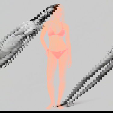  Calvin Klein String Side Tie Kadın Pembe Bikini