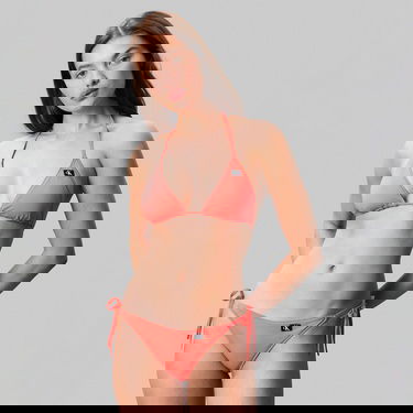  Calvin Klein String Side Tie Kadın Pembe Bikini