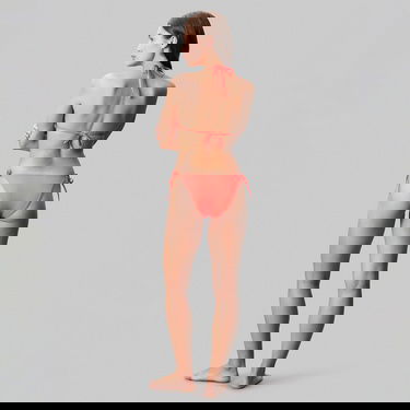  Calvin Klein String Side Tie Kadın Pembe Bikini