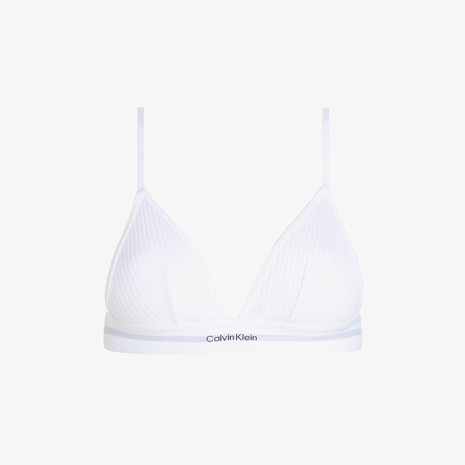 Calvin Klein Unlined Triangle Kadın Beyaz Bra