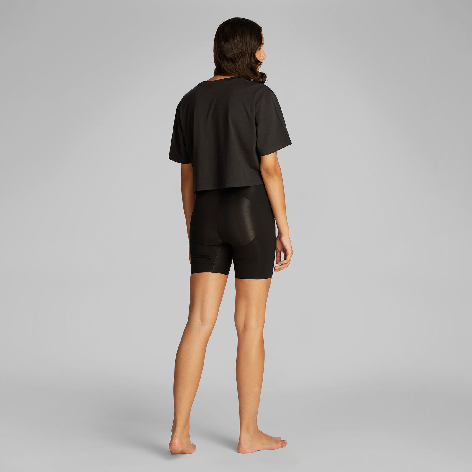 Calvin Klein Cotton Boxy Crop Pride Kadın Siyah T-Shirt