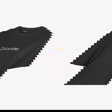  Calvin Klein Cotton Boxy Crop Pride Kadın Siyah T-Shirt