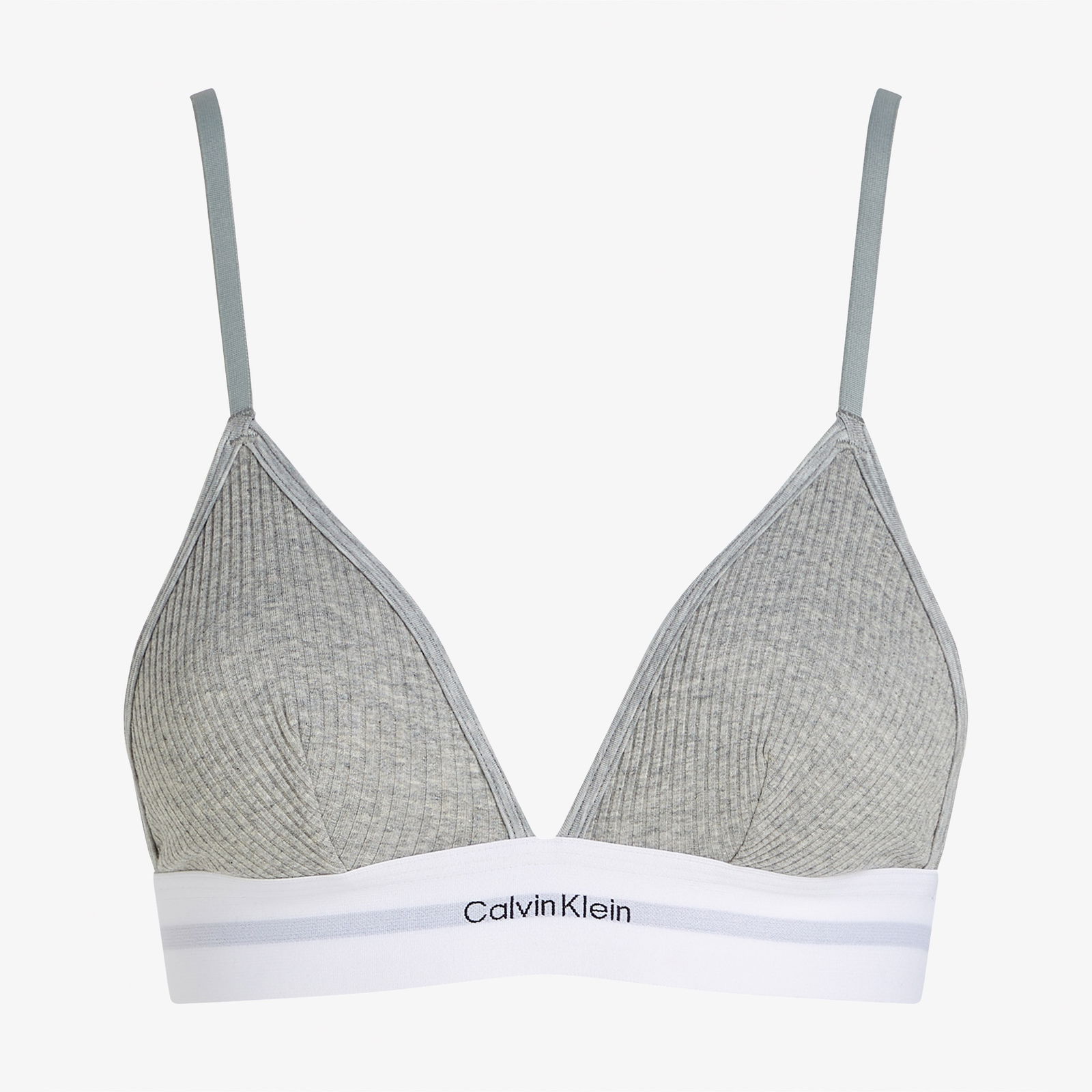 Calvin Klein Unlined Triangle Kadın Gri Bra