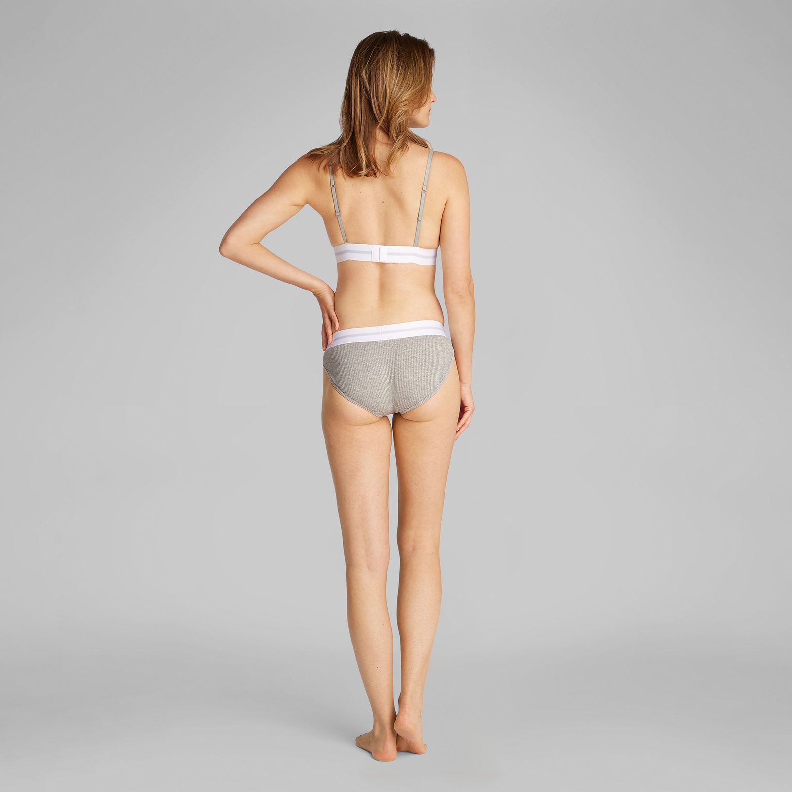 Calvin Klein Unlined Triangle Kadın Gri Bra