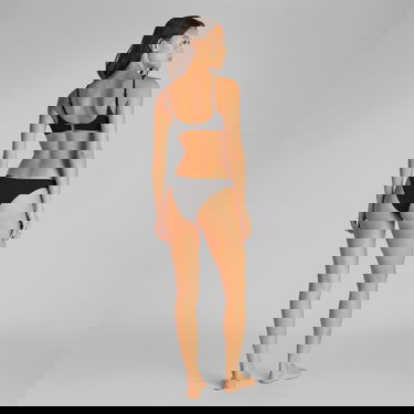  Calvin Klein Longline Triangle Kadın Siyah Bikini