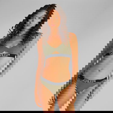  Calvin Klein Rp New Kadın Yeşil Bikini