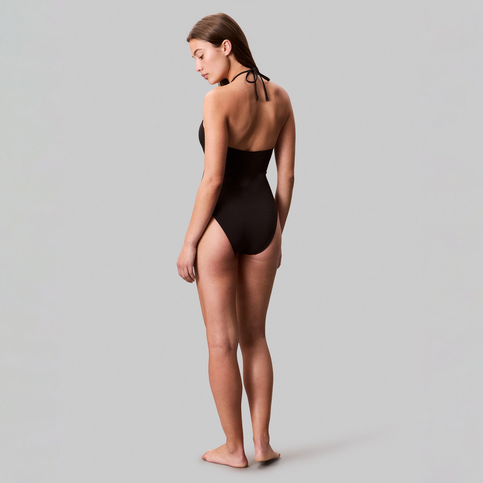 Calvin Klein Plunge One Piece -Rp Kadın Siyah Mayo