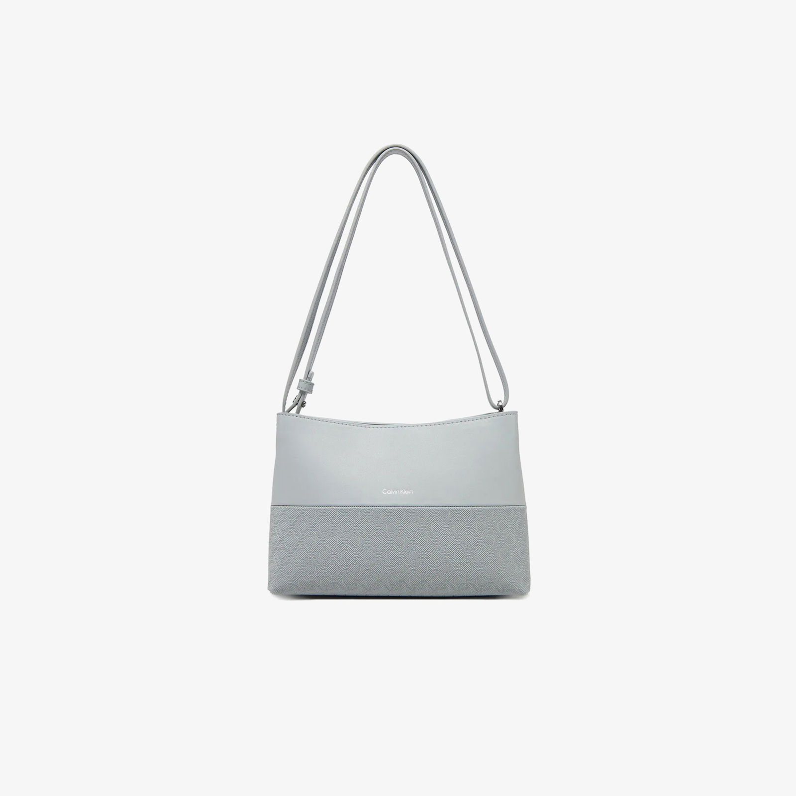 Calvin Klein Mixmedia Convertible Mono Kadın Gri El Çantası