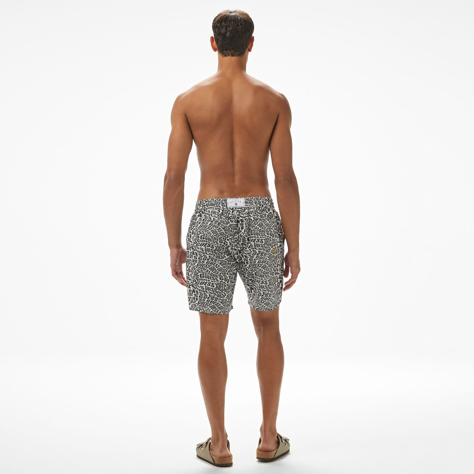 Guess Swimtrunk Medium Dis Peach Twill 115 Erkek Siyah Deniz Şortu