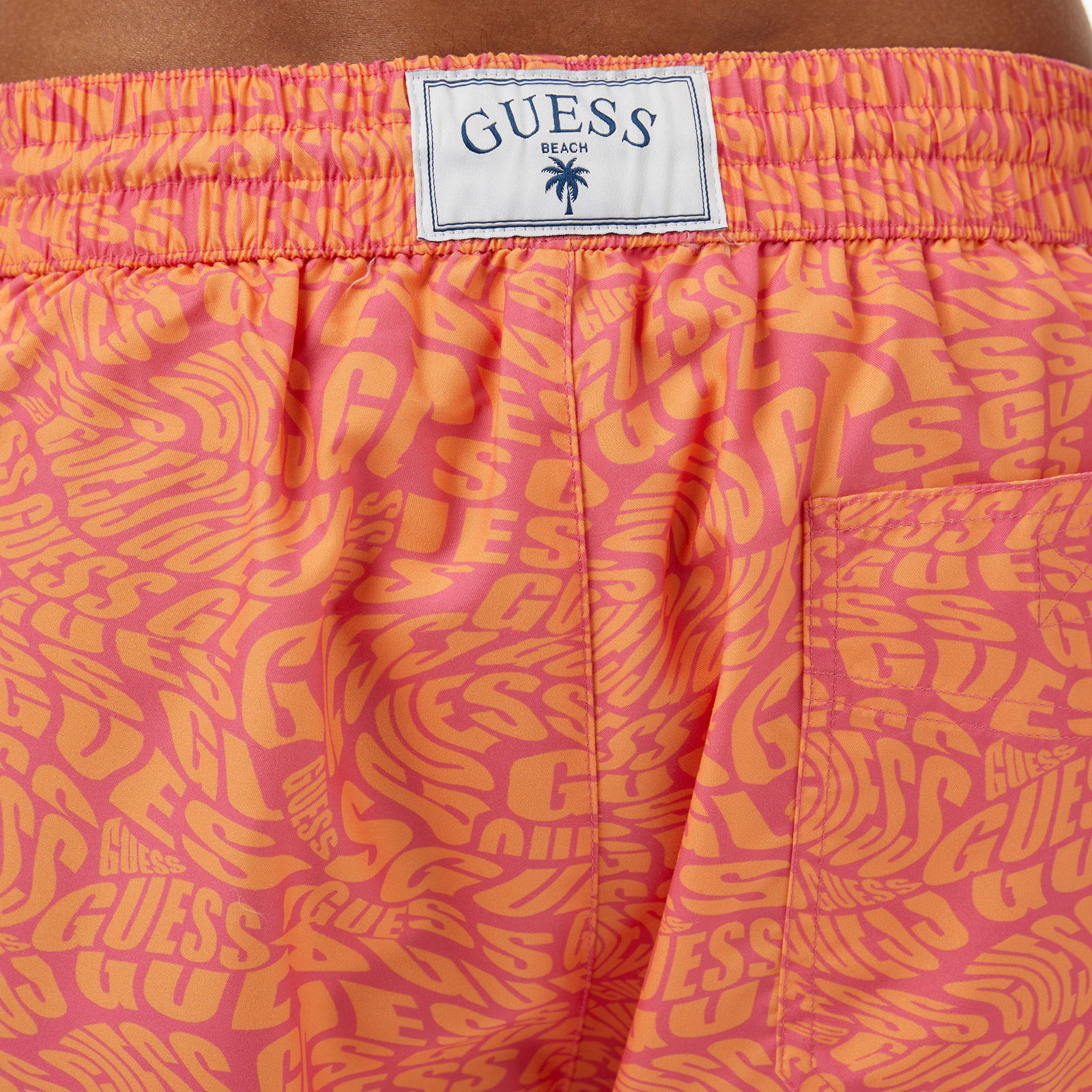 Guess Swimtrunk Medium Dis Peach Twill 115 Erkek Turuncu Deniz Şortu