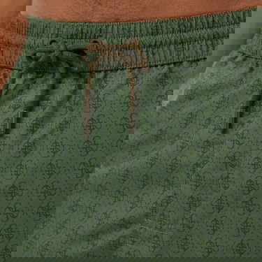  Guess Swimtrunk Medium Emb Peach Twill 115 Erkek Yeşil Deniz Şortu