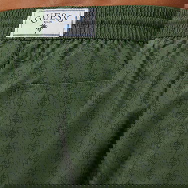  Guess Swimtrunk Medium Emb Peach Twill 115 Erkek Yeşil Deniz Şortu