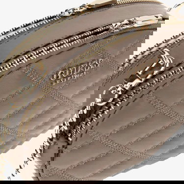  Guess Cruise Vibe Zip Denali Small Laptopeeve Kadın Kahverengi Çapraz Çanta