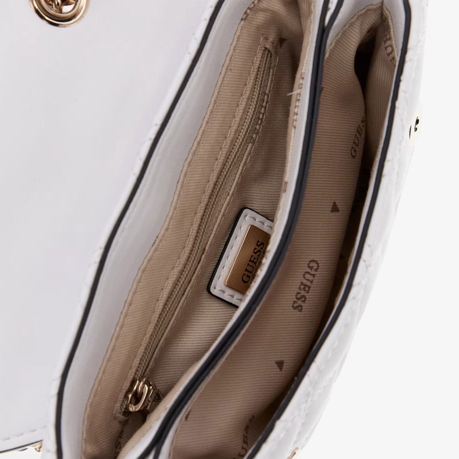 Guess Spark Micro Mini 48200 Kadın Beyaz El Çantası