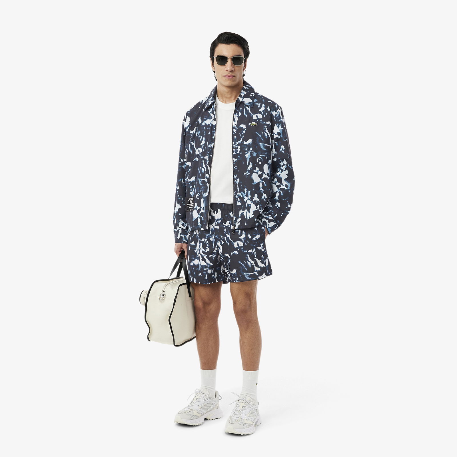 Lacoste Erkek Desenli Lacivert Mayo
