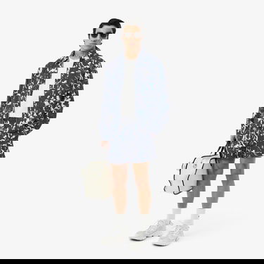 Lacoste Erkek Desenli Lacivert Mayo