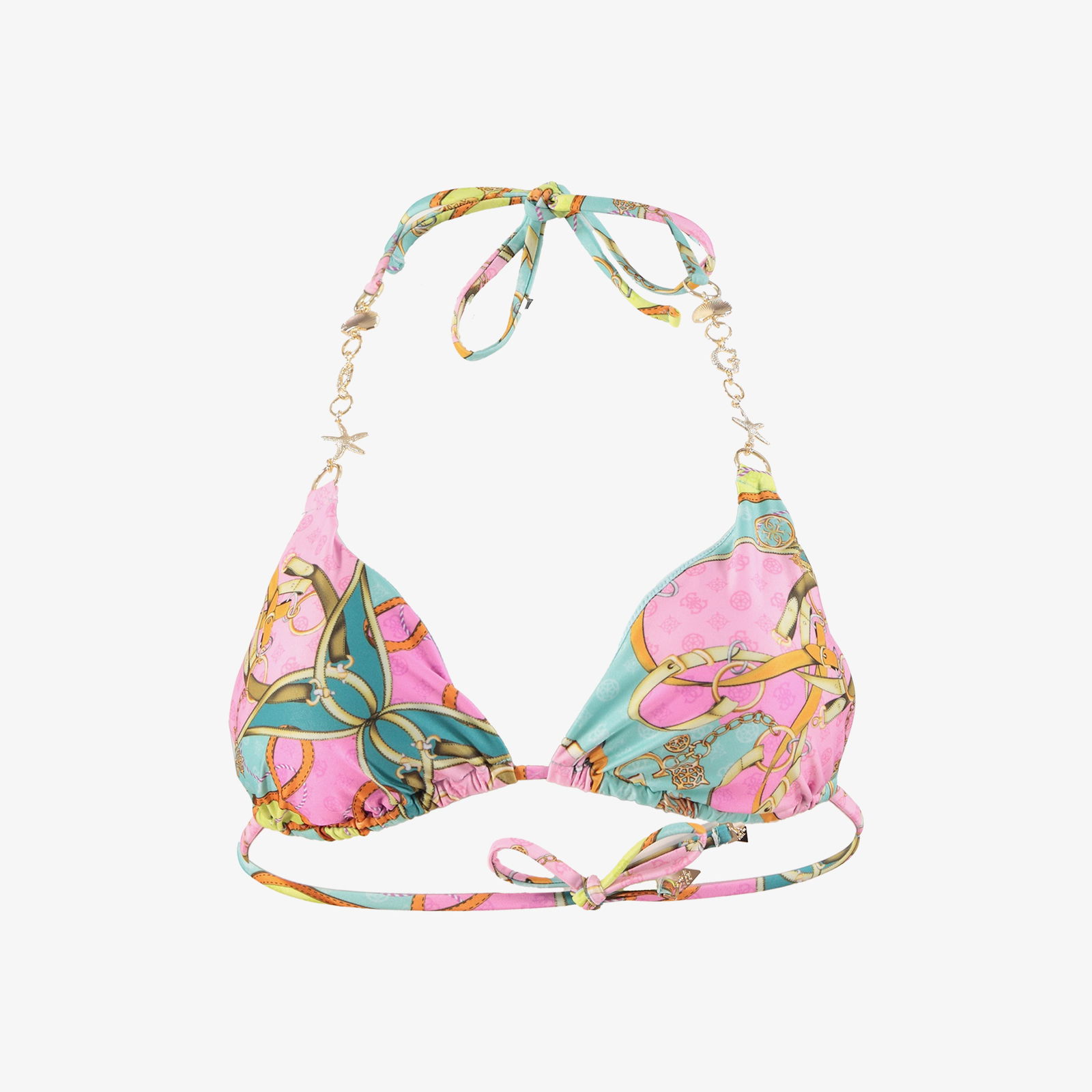 Guess Triangle Remov. Pads  Kadın Renkli Bikini Üstü