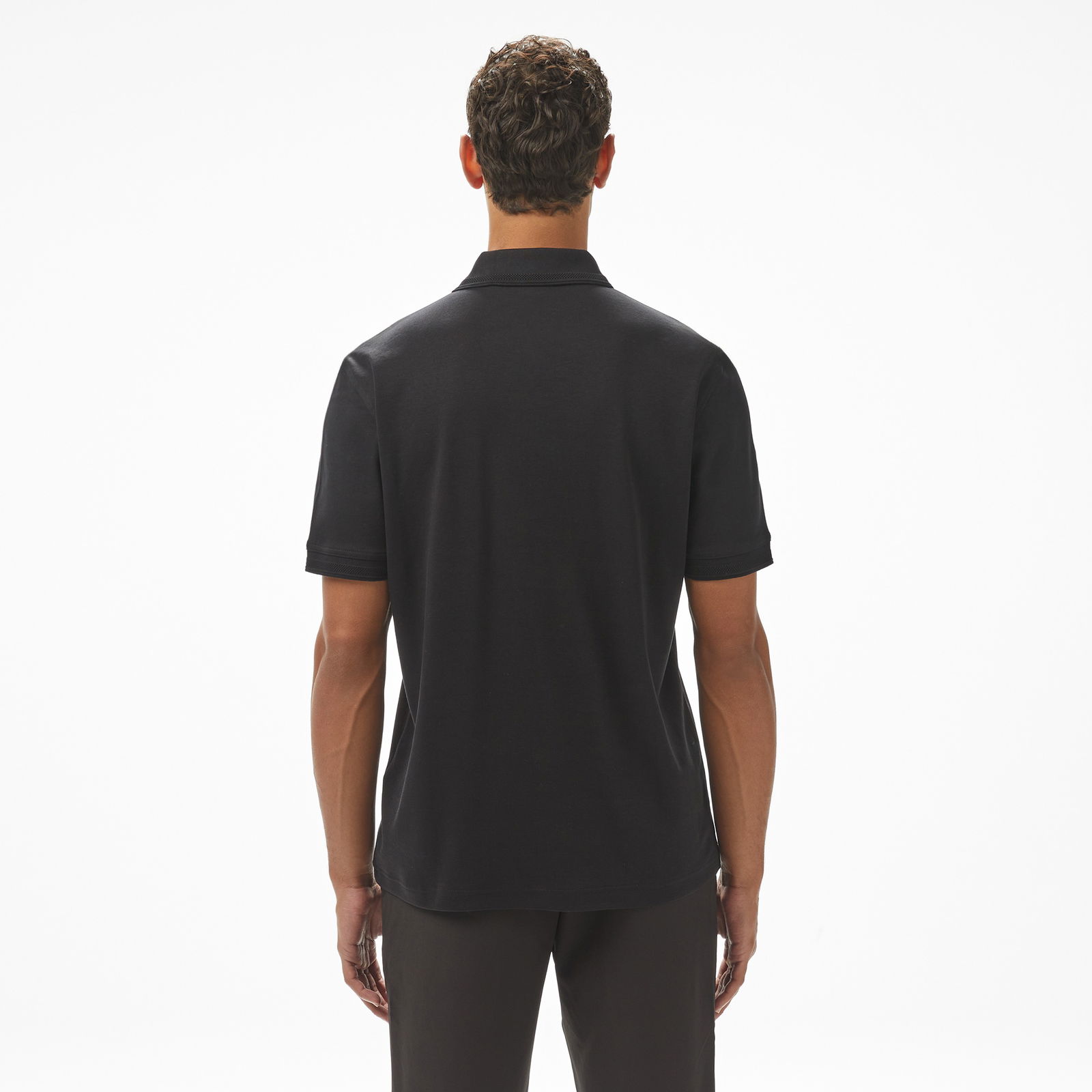 Boss Pe İnterlock Erkek Siyah Polo