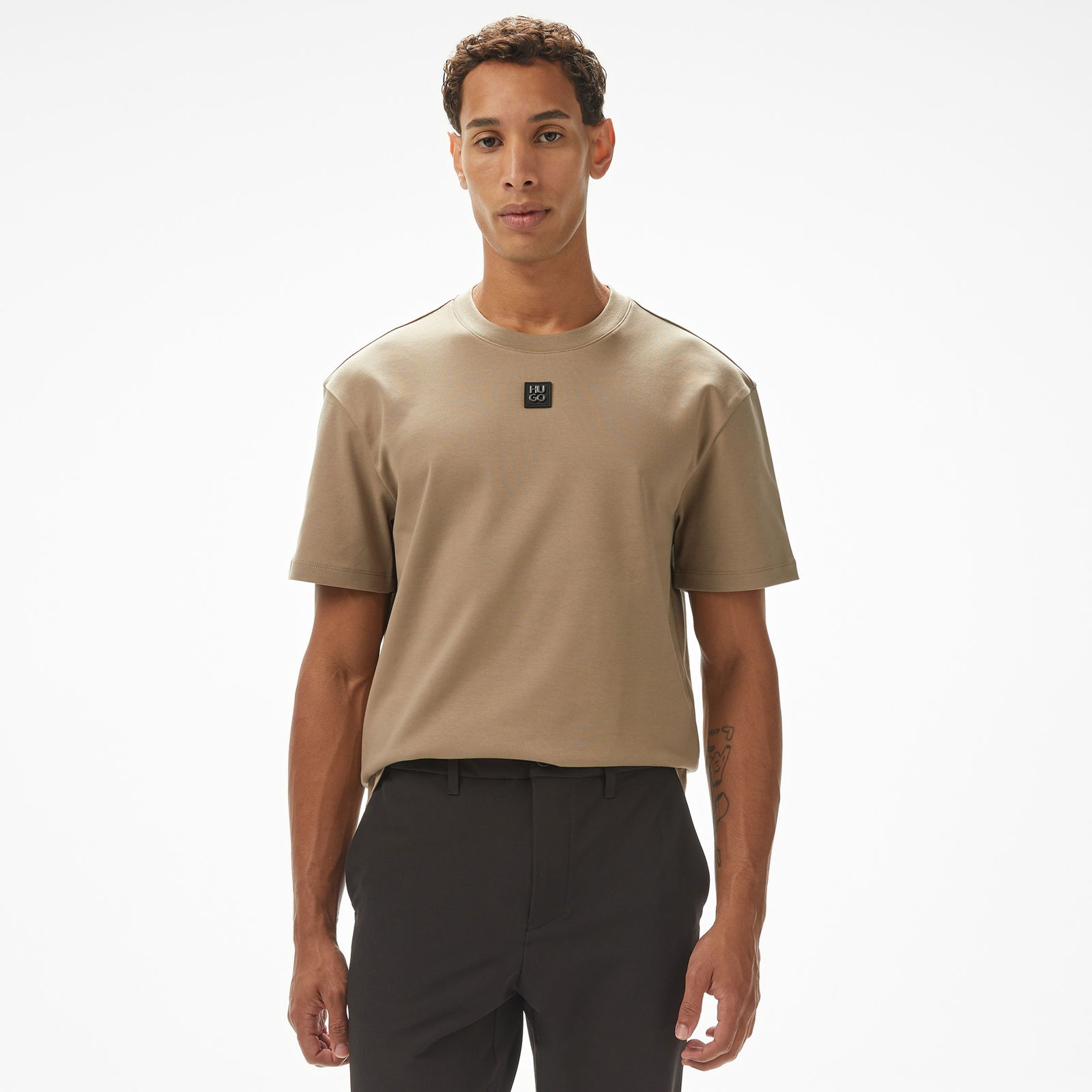 Hugo Dalile Erkek Kahverengi T-Shirt