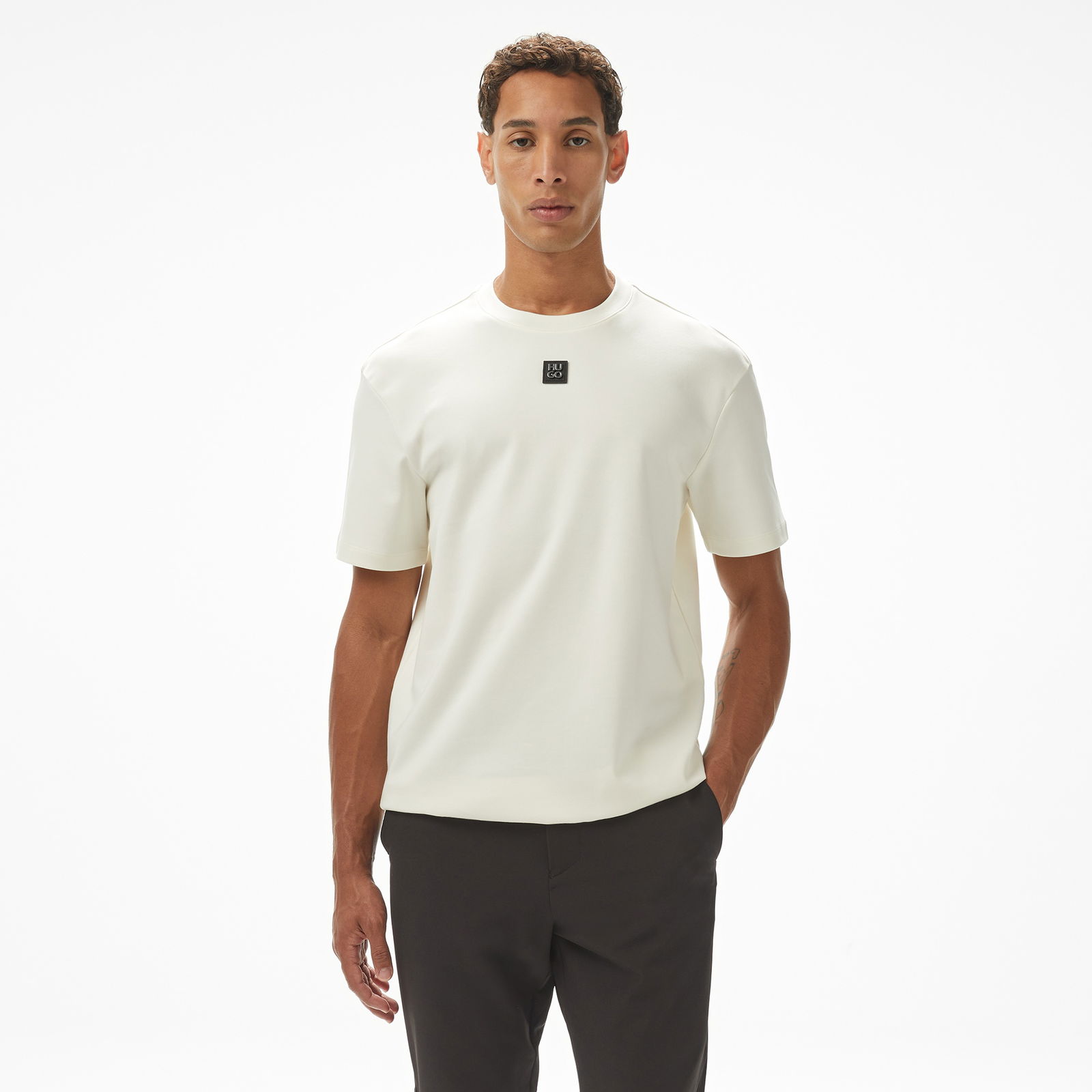Boss Dalile Erkek Krem T-Shirt