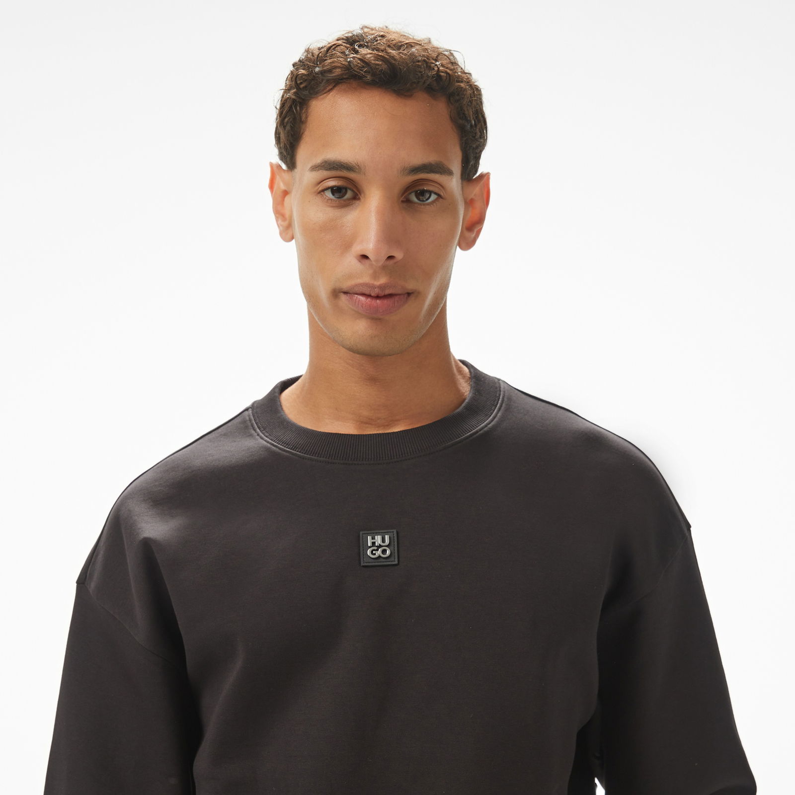 Hugo Dettil Erkek Siyah Sweatshirt