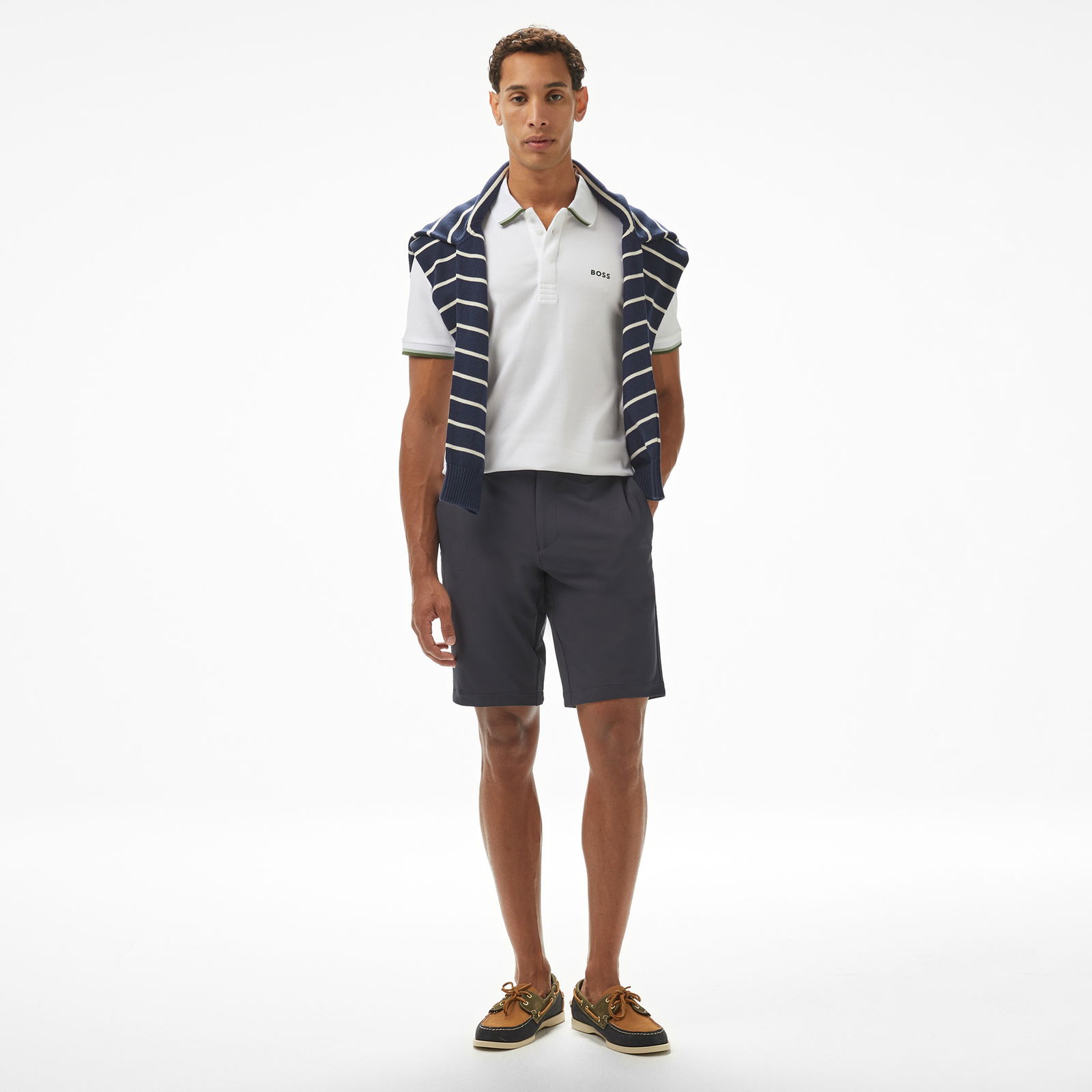 Boss Paddy Lux Heritage Erkek Beyaz Polo