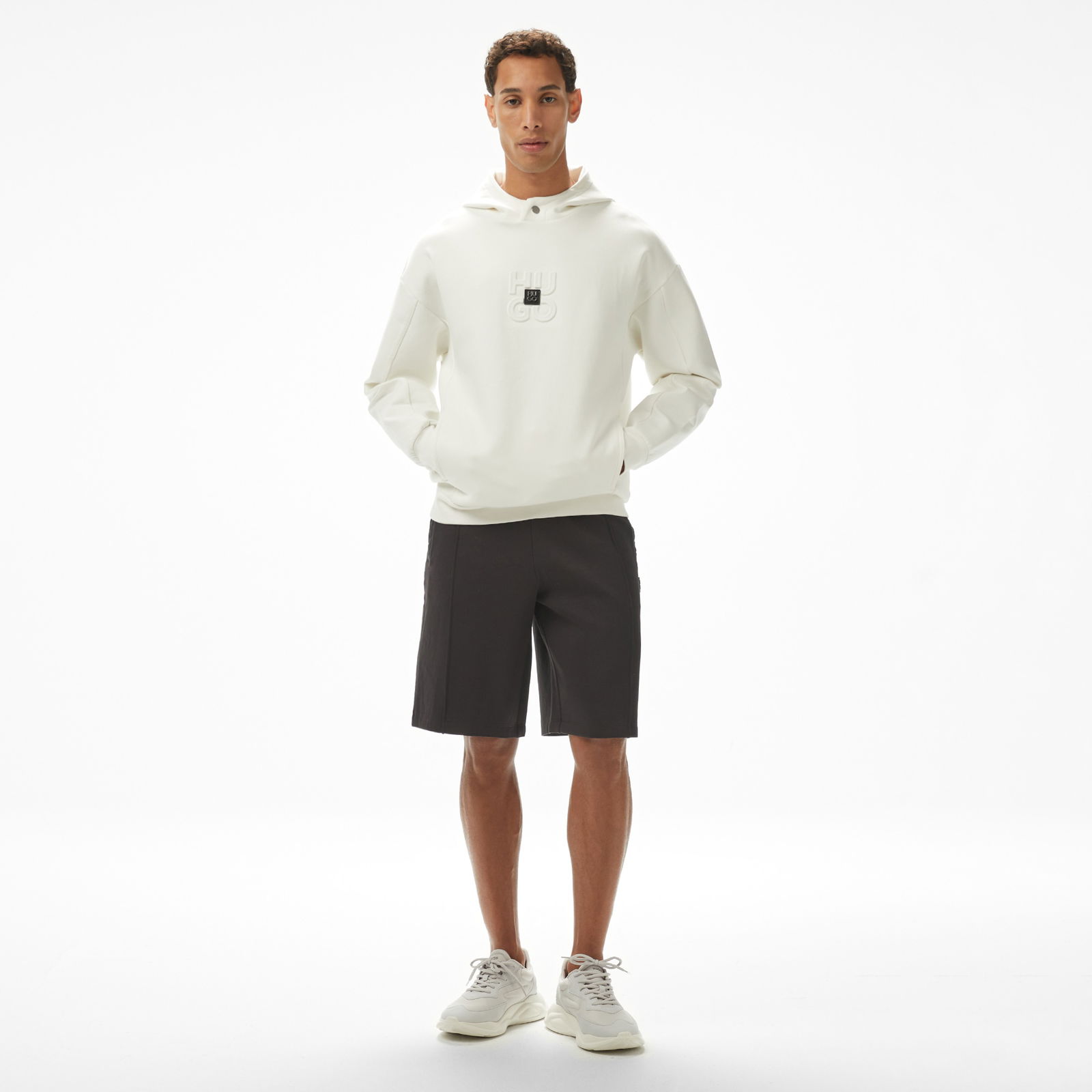 Hugo Debostaco Erkek Krem Sweatshirt