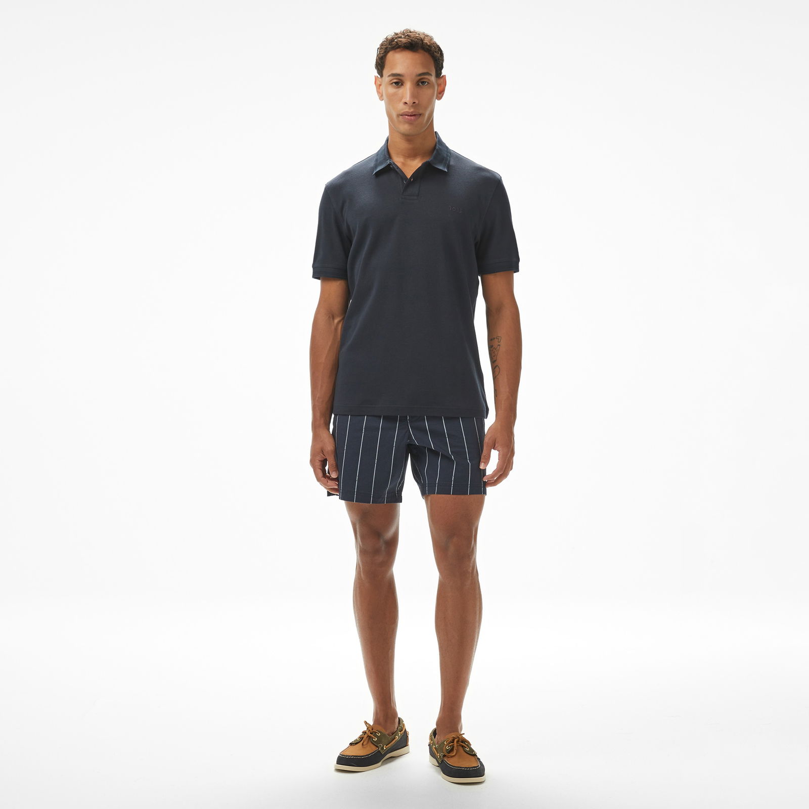 Boss Pe Interlock Erkek Lacivert Polo