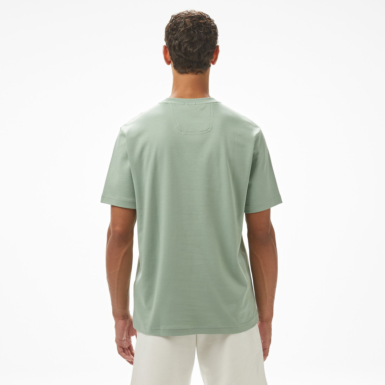 Boss Tee Print Striped C Erkek Yeşil T-Shirt