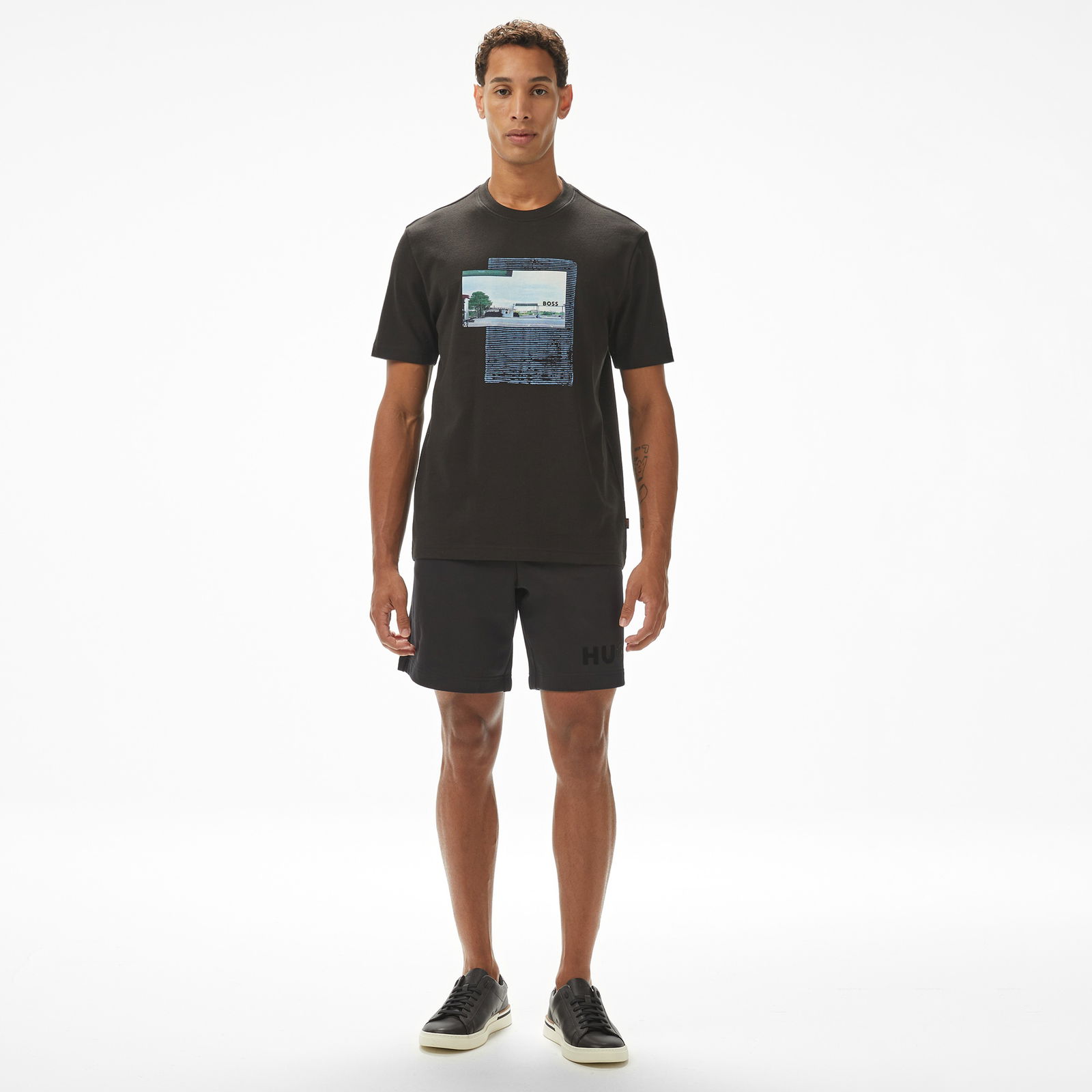 Boss Te Ontheway Erkek Siyah T-Shirt