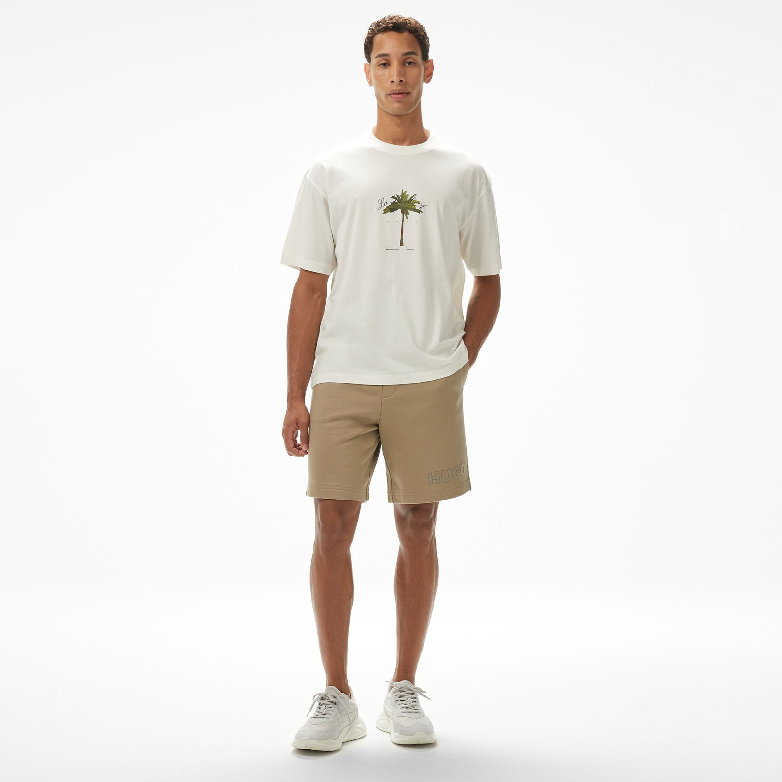Hugo Duwom Erkek Beyaz T-Shirt