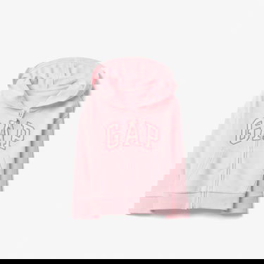  Gap Relaxed Fit Fermuarlı Çocuk Pembe Sweatshirt