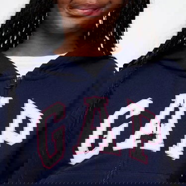  Gap Logo Relaxed Fit Çocuk Lacivert Sweatshirt