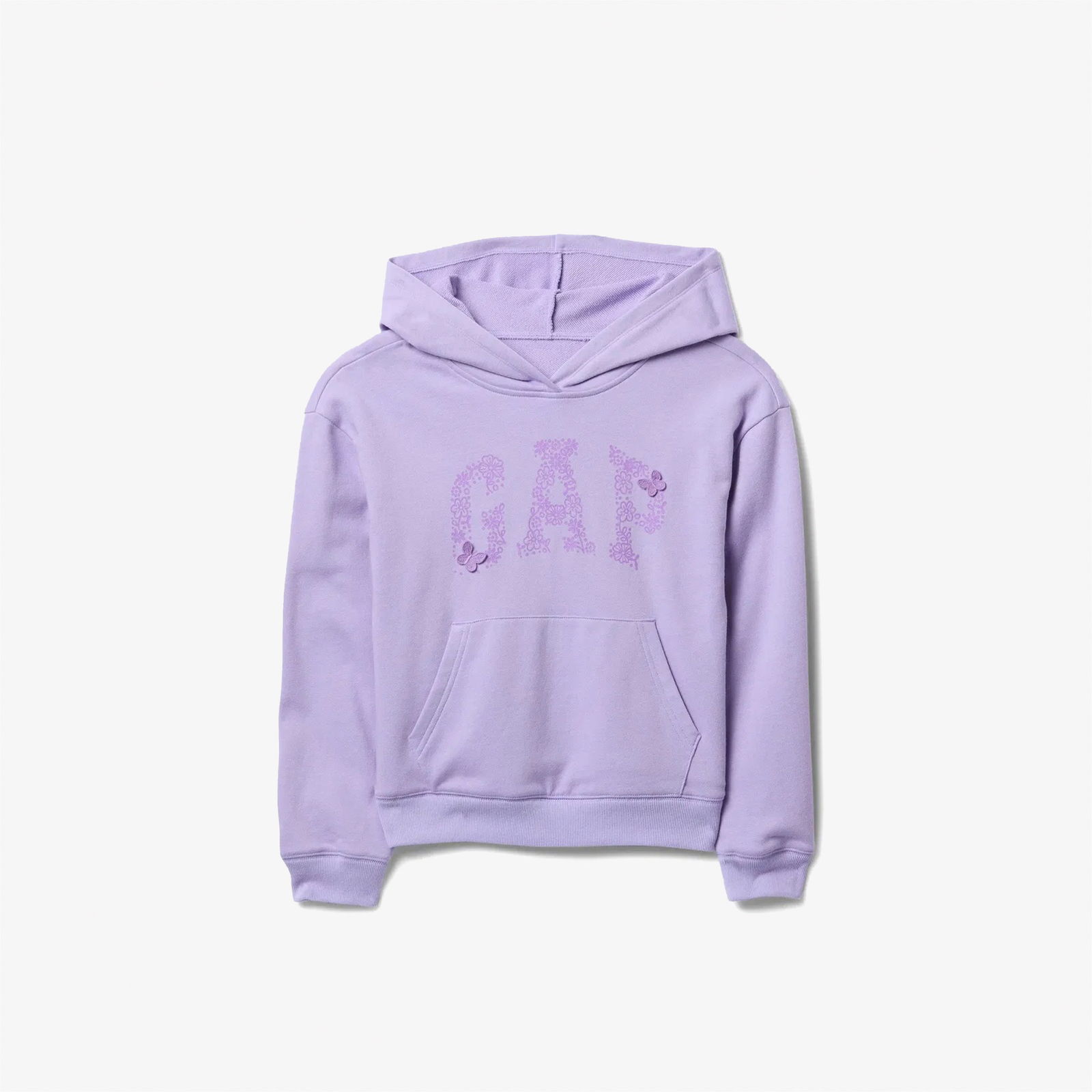 Gap Relaxed Fit French Terry Çocuk Mor Sweatshirt
