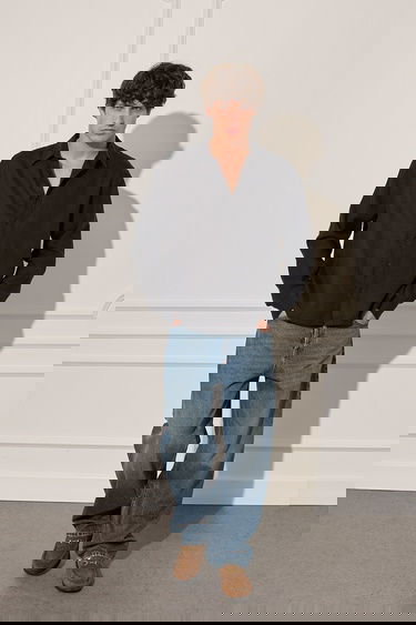  %100 Keten Oversize Gömlek