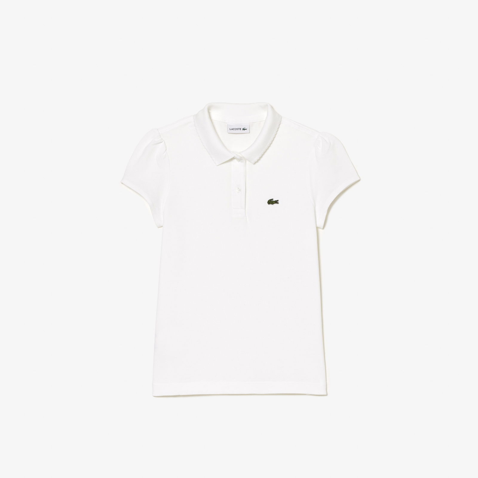 Lacoste Kız Çocuk Beyaz Polo